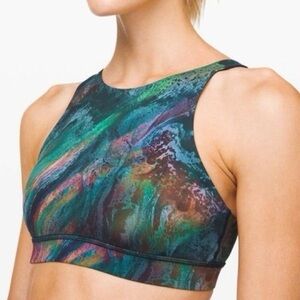 Lululemon Energy High Neck Sports Bra in Cosmic Shift